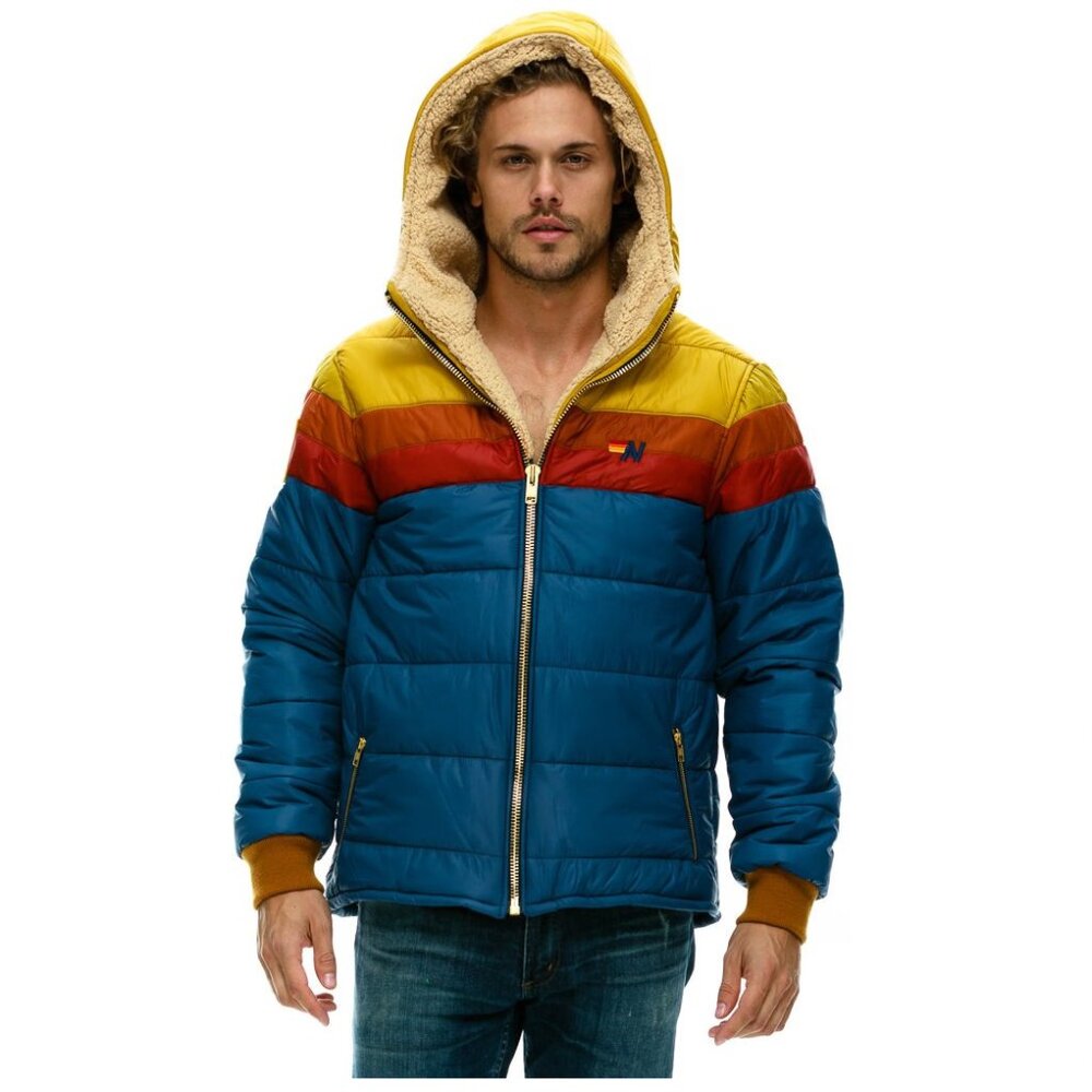 Rare Aviator Nation Unisex Trekker Sherpa Hooded Jacket S